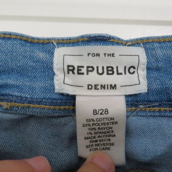 For the Republic Denim Jeans Size 8/28 - Picture 6 of 6